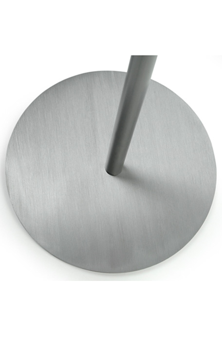 Round Base Irregular Brushed Steel P174
