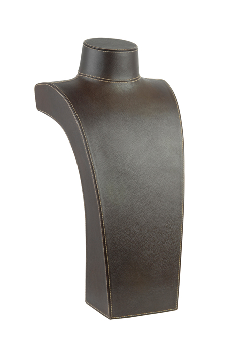 Stitched Vachetta Leather Jewellery Presenter L502