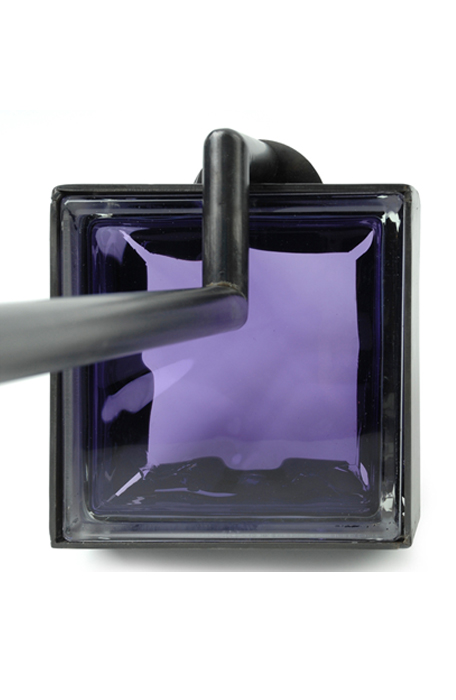 Base Aged Steel Glass Pave P155 Violet