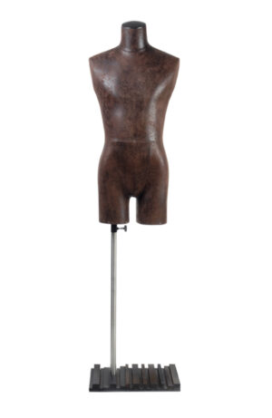 Aged Faux Leather Corset